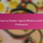 Bathtub vs Shower: Space Efficiency and User Preference