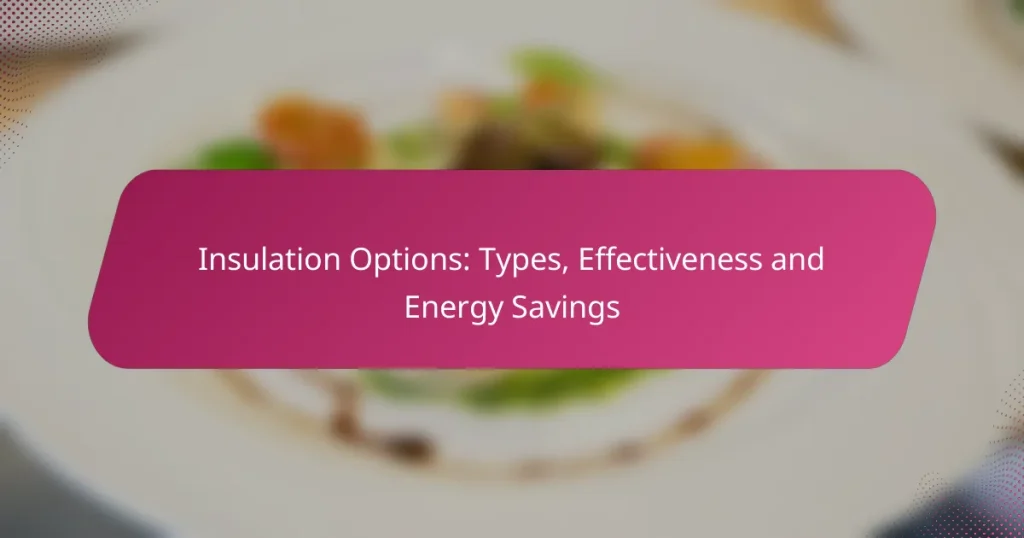Insulation Options: Types, Effectiveness and Energy Savings