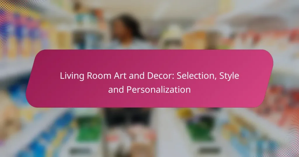 Living Room Art and Decor: Selection, Style and Personalization