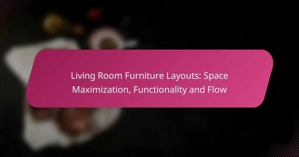 Living Room Furniture Layouts: Space Maximization, Functionality and Flow