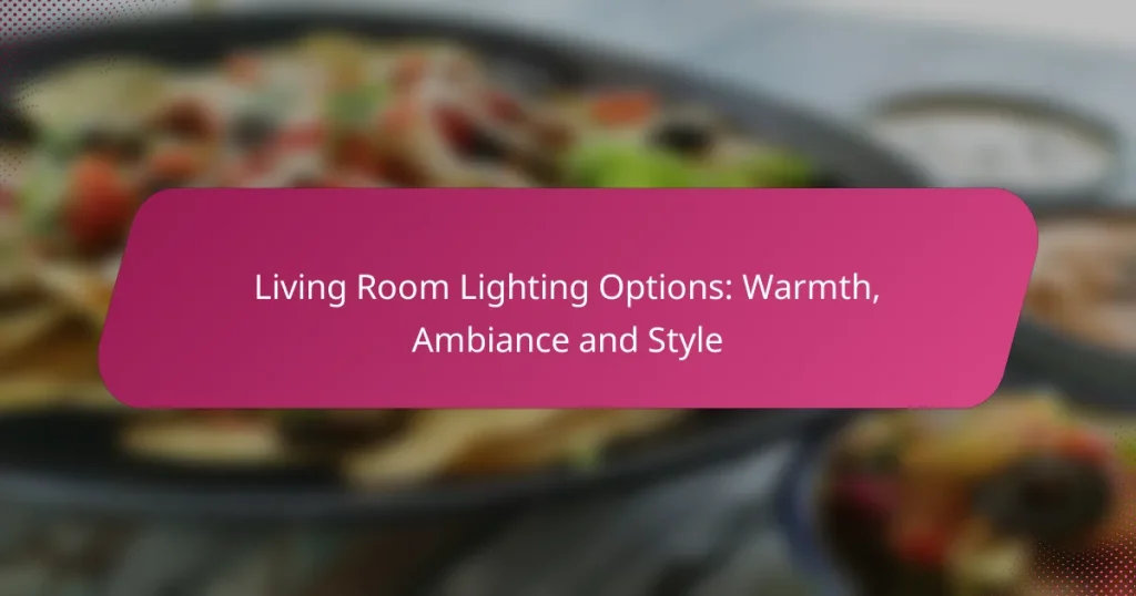 Living Room Lighting Options: Warmth, Ambiance and Style