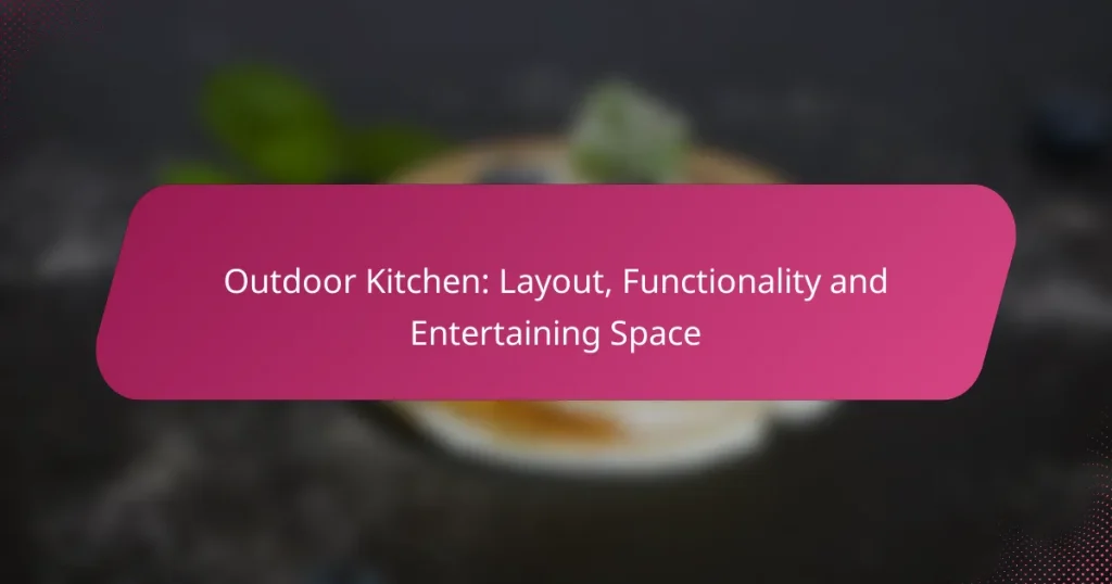 Outdoor Kitchen: Layout, Functionality and Entertaining Space