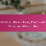 Traditional vs. Modern Living Rooms: Which Is Better and When to Use